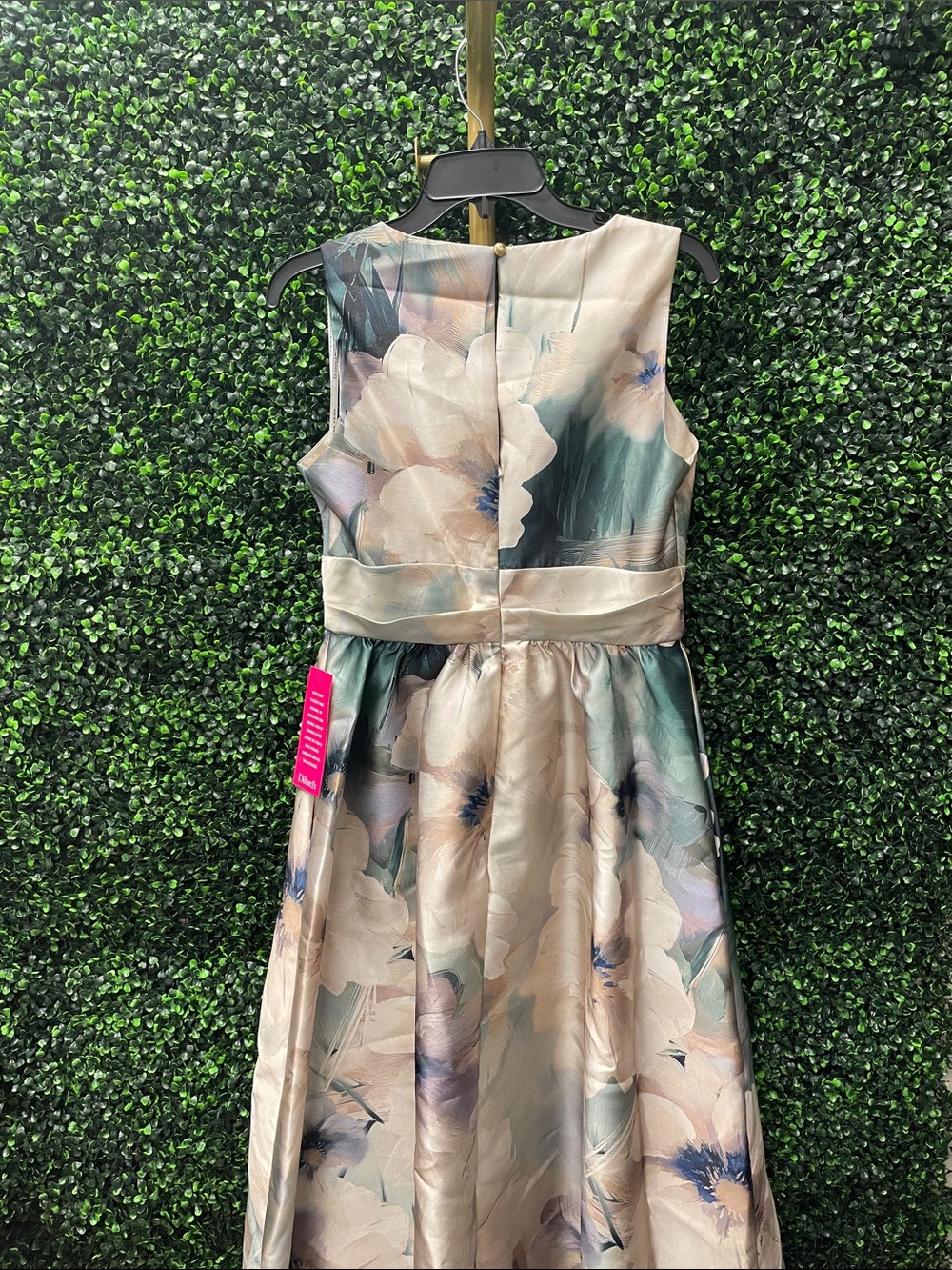 Floral Plunge Neck Ball Gown -NWT -8 - Picture 4 of 8